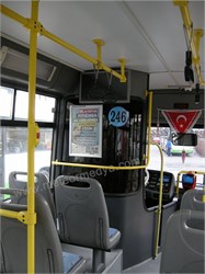 Otobüs İçi Şoför Arkası Afiş Reklamı
