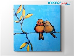 Cute Love Painting Romantik Kanvas Tablo