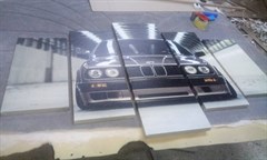 BMW E30 Araba 5 Parça Kanvas Tablo