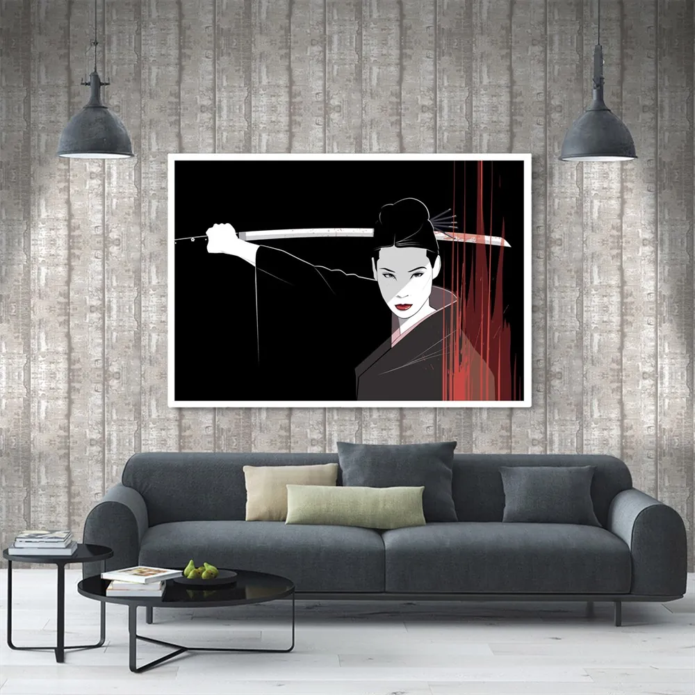 Kill Bill serisinin ilk filminden O-Ren Ishii Kanvas Tablosu