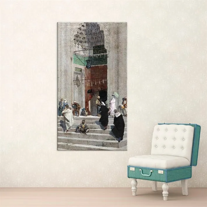 Osman Hamdi Bey Yeşil Cami Kanvas Tablosu